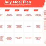 Start meal plan TODAY on July 17, 2023